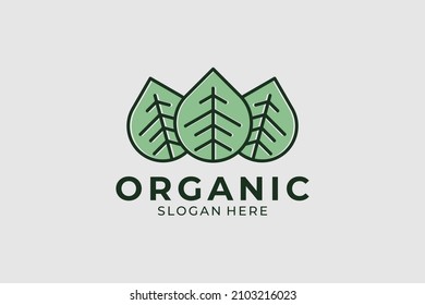 Logo für moderne Bioblätter