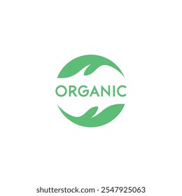 Organic Leaf Symbol Design Vector. Leaf Circle Icon