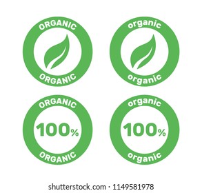 organic leaf and vegetable icon vector / food