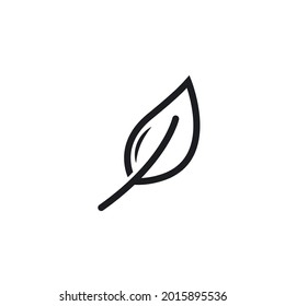 organic leaves line  icon vector design template web