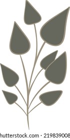 organic leaves for template creation elements