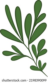organic leaves for template creation elements