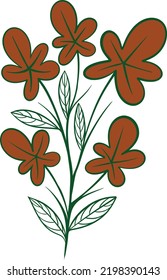 organic leaves for template creation elements