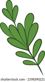 organic leaves for template creation elements