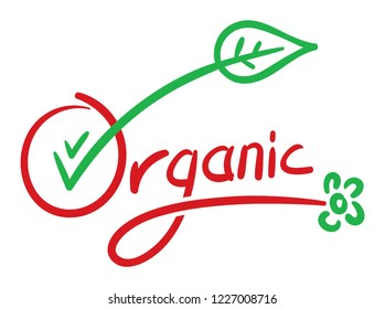 organic letter hand drawn vector