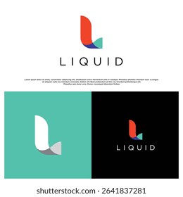 Organic letter L logo icon vector.