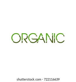 ORGANIC letter logo design vector