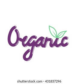 organic lettering