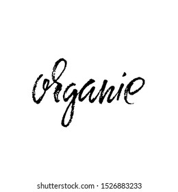 Organic lettering. Handwritten modern dry brush calligraphy. Vector typography banner.
