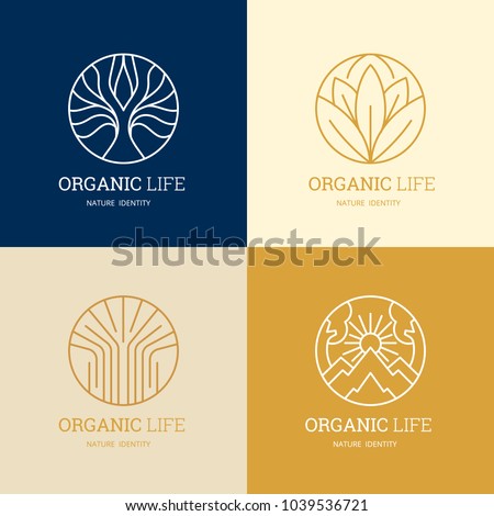 Image, Stock Photo Trees of life on cabbage leaves