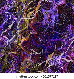 Organic line pattern. Seamless abstract background