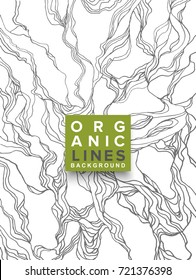 Organic Lines  Background, Abstract Illustration 