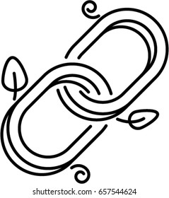 organic link outline icon