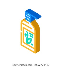 organic liquid soap bottle isometric icon vector. organic liquid soap bottle sign. isolated symbol illustration