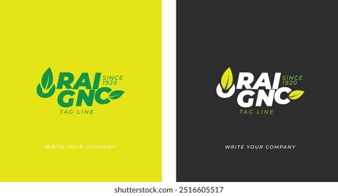 Organic logo design. Agriculture, farming, cultivation and seed logo. Vector logo design for farming, farm field, natural harvest, farmer association and more.