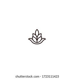 Organic logo design concept, icon logo