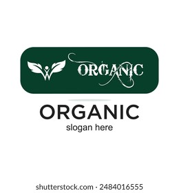 Diseño de logotipo orgánico concepto simple Vector de Premium