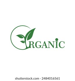 Organic Logo Design Einfaches Konzept Premium Vektorgrafik