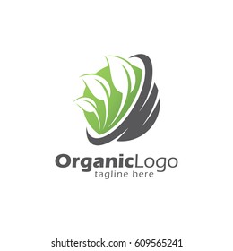 Organic logo design template