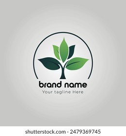 Organic logo design template . How Your Bud Logo Reflects Your Brand's Essence