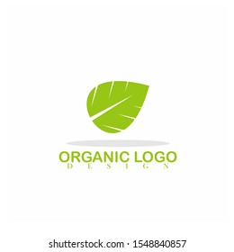 Organic logo design. Vector Illustration. Flat, Simple, And Modern Style.