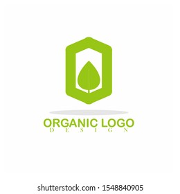 Organic logo design. Vector Illustration. Flat, Simple, And Modern Style.