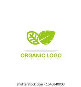 Organic logo design. Vector Illustration. Flat, Simple, And Modern Style.
