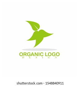 Organic logo design. Vector Illustration. Flat, Simple, And Modern Style.