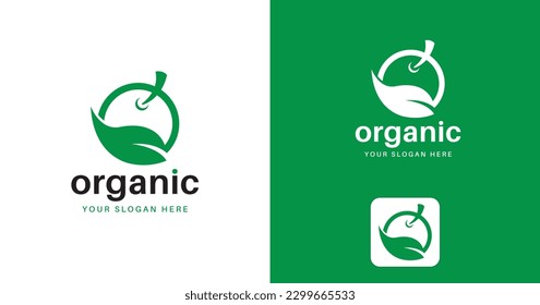 Organic Logo, Icon, Vector illustration