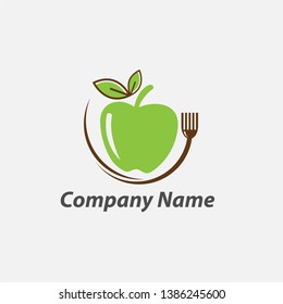 Organic logo. Leafs in hand logo. Natural products logo. Cosmetics icon. fork logo