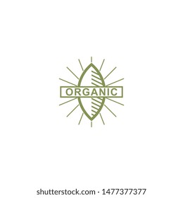 organic logo template design vector, tree leaf