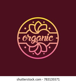 organic logo template vector illustration