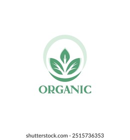 Organic Logo Vector. Nature Leaf Logo