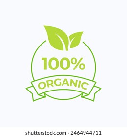 Organic Logo Vector Template Design Illustration