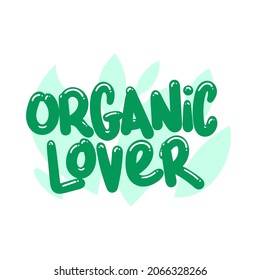 ilustración vectorial de diseño de tipografía de texto de referencia orgánica