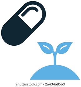 Ícone de medicina orgânica vetor para a saúde natural e remédios à base de plantas. Ideal para curas alternativas, bem-estar, tratamentos holísticos e soluções terapêuticas à base de plantas.
