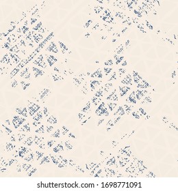 Organic Minimal Grid. Batik Tie Dye Border. Stencil Japan Background. Watercolor Shoji Design. Kimono Tile.  Shibori Seamless Pattern. Tie Dye Abstract Texture. Black and White
