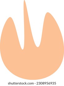 Forma Mínima Orgánica. Dibujar mano a mano Objetos de forma de elementos vectores abstractos.