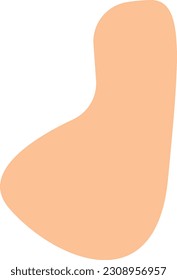 Organic Minimal Shape. Hand Draw Abstract Vector Elements Shape Objects.