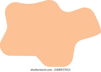 Organic Minimal Shape. Hand Draw Abstract Vector Elements Shape Objects.