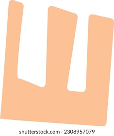 Forma Mínima Orgánica. Dibujar mano a mano Objetos de forma de elementos vectores abstractos.