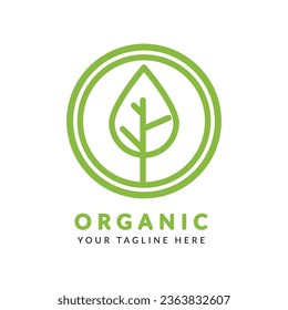 Organic. Minimalist design element vector Nature for logo, social media, etc. eps 10