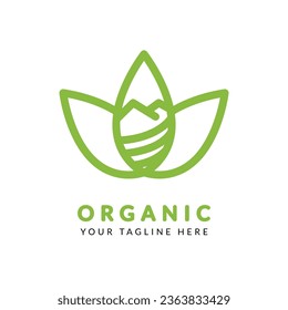 Organic. Minimalist design element vector Nature for logo, social media, etc. eps 10