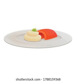 Organic molecular italian food icon. Cartoon of organic molecular italian food vector icon for web design isolated on white background