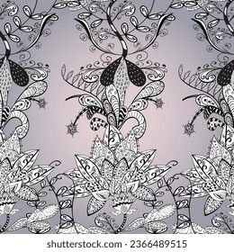 Organic motif background. seamless pattern. vector illustration Ultrafashionable fabric pattern.