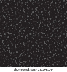 Organic motif background. Seamless pattern.Vector.