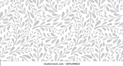 Organic motif, botanical motif background. Seamless pattern.Vector.
