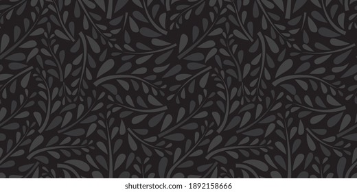 Organic motif, botanical motif background. Seamless pattern.Vector.
