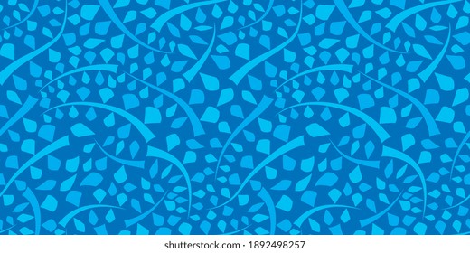 Organisches Motiv, botanischer Motivhintergrund. Nahtloses Muster.Vector