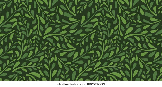 Organic motif, botanical motif background. Seamless pattern.Vector.

